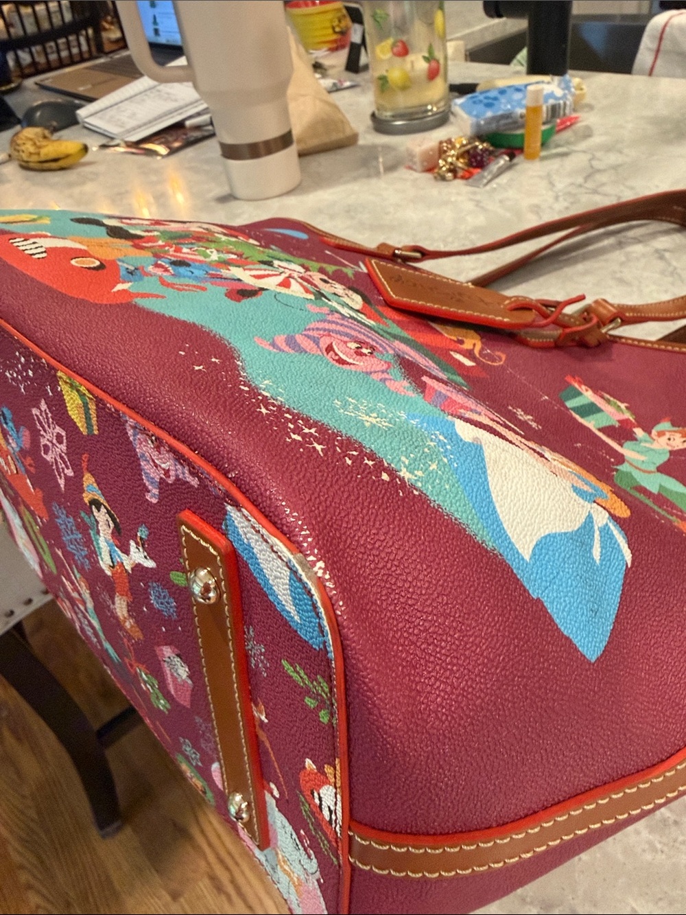 Dooney and Bourke Disney parks classic Christmas tote - Picture 5 of 10